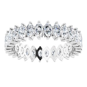 Platinum 2 CTW Lab-Grown Diamond Eternity Band Size 6.5