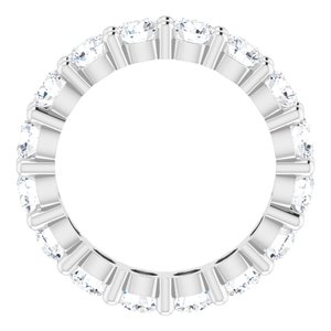 10K White Gold 3 7/8 CTW Lab-Grown Diamond Eternity Band Size 6