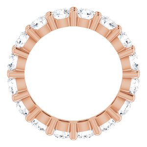 14K Rose Gold 3 7/8 CTW Lab-Grown Diamond Eternity Band Size 6