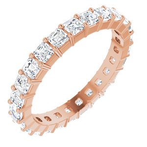 14K Rose Gold 1 7/8 CTW Lab-Grown Diamond Eternity Band Size 6.5