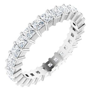 14K White Gold 1 9/10 CTW Lab-Grown Diamond Eternity Band Size 6.5