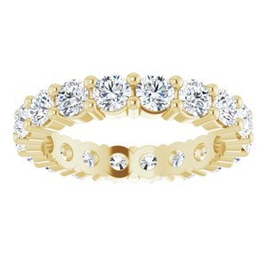 10K Yellow Gold 2 1/6 CTW Lab-Grown Diamond Eternity Band Size 5.75