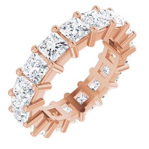 10K Rose Gold 4 3/4 CTW Lab-Grown Diamond Eternity Band Size 6.5