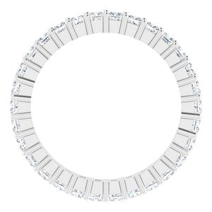 10K White Gold 1 1/3 CTW Lab-Grown Diamond Eternity Band Size 6.75