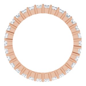 10K Rose Gold 1 1/3 CTW Natural Diamond Eternity Band Size 6.75