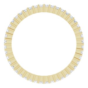10K Yellow Gold 1/2 CTW Lab-Grown Diamond Eternity Band Size 6.75
