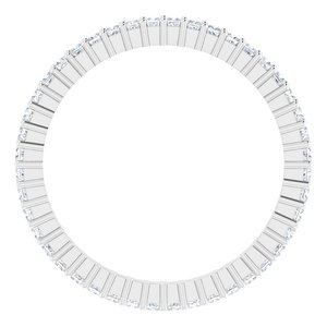 10K White Gold 1/2 CTW Lab-Grown Diamond Eternity Band Size 6.75
