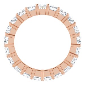 10K Rose Gold 3 3/8 CTW Natural Diamond Eternity Band Size 6.75