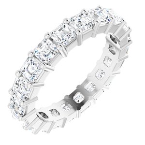 Platinum 3 1/5 CTW Lab-Grown Diamond Eternity Band Size 6.5