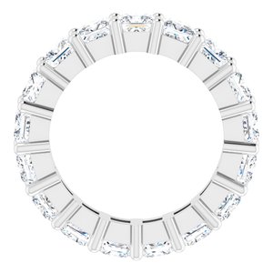 10K White Gold 4 3/4 CTW Natural Diamond Eternity Band Size 6.5