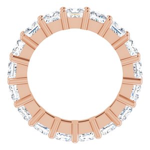 10K Rose Gold 4 3/4 CTW Natural Diamond Eternity Band Size 6.5