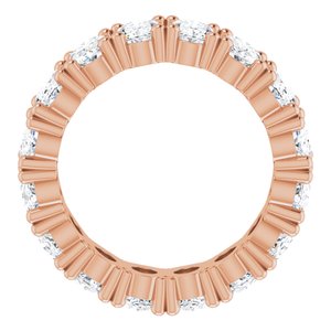 14K Rose Gold 6 CTW Natural Diamond Eternity Band Size 6.75