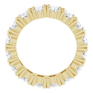 14K Yellow Gold 6 CTW Natural Diamond Eternity Band Size 6.75