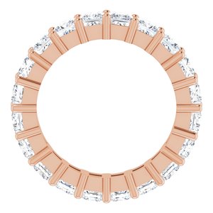 10K Rose Gold 4 CTW Lab-Grown Diamond Eternity Band Size 6.75