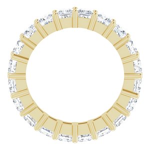 10K Yellow Gold 4 CTW Lab-Grown Diamond Eternity Band Size 6.75