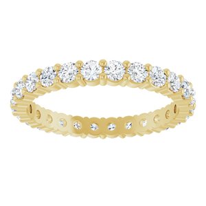 10K Yellow Gold 1 CTW Lab-Grown Diamond Eternity Band Size 7
