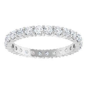 10K White Gold 1 CTW Lab-Grown Diamond Eternity Band Size 7