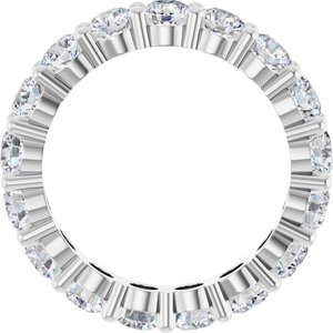 10K White Gold 3 1/2 CTW Lab-Grown Diamond Eternity Band Size 7
