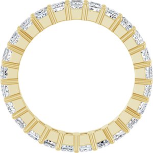 10K Yellow Gold 2 1/3 CTW Natural Diamond Eternity Band Size 7