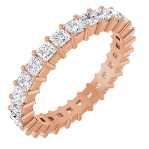 14K Rose Gold 1 9/10 CTW Natural Diamond Eternity Band Size 7