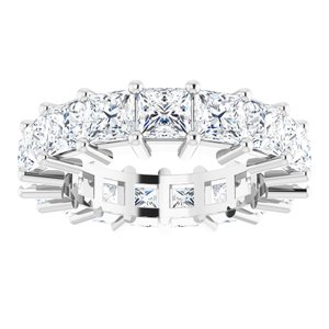 Platinum 6 3/4 CTW Lab-Grown Diamond Eternity Band Size 6.5