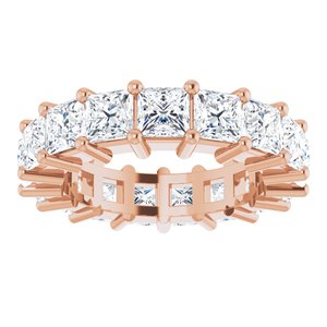 10K Rose Gold 4 3/4 CTW Natural Diamond Eternity Band Size 5.5
