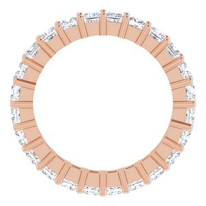 10K Rose Gold 2 1/4 CTW Lab-Grown Diamond Eternity Band Size 5.75