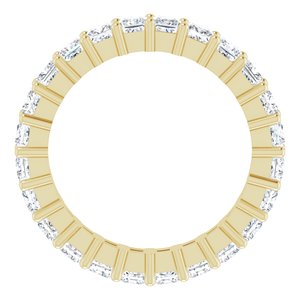 10K Yellow Gold 2 1/4 CTW Lab-Grown Diamond Eternity Band Size 5.75