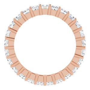 10K Rose Gold 2 1/3 CTW Lab-Grown Diamond Eternity Band Size 6.75