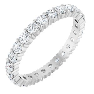 14K White Gold 1 1/3 CTW Natural Diamond Eternity Band Size 7