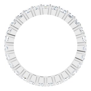 10K White Gold 1 9/10 CTW Lab-Grown Diamond Eternity Band Size 6.5