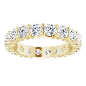 10K Yellow Gold 2 1/6 CTW Natural Diamond Eternity Band Size 5.25