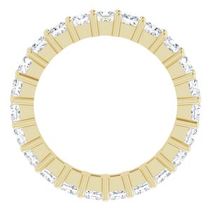 10K Yellow Gold 2 1/2 CTW Lab-Grown Diamond Eternity Band Size 6.75