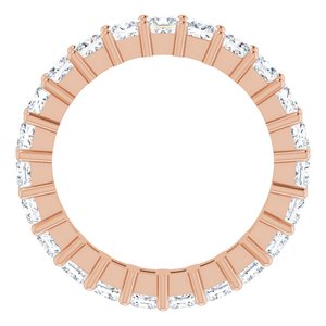 10K Rose Gold 2 1/2 CTW Natural Diamond Eternity Band Size 6.75