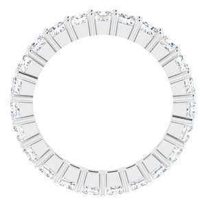10K White Gold 2 1/2 CTW Lab-Grown Diamond Eternity Band Size 6.75