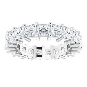 10K White Gold 4 3/4 CTW Lab-Grown Diamond Eternity Band Size 6.75