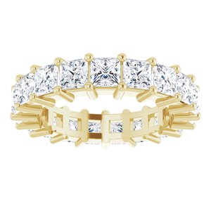10K Yellow Gold 4 3/4 CTW Natural Diamond Eternity Band Size 6.75