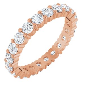 10K Rose Gold 1 1/2 CTW Lab-Grown Diamond Eternity Band Size 7