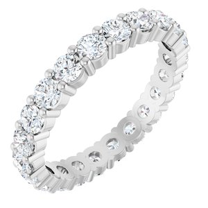 10K White Gold 1 1/2 CTW Natural Diamond Eternity Band Size 7