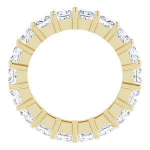 10K Yellow Gold 5 CTW Lab-Grown Diamond Eternity Band Size 6.75