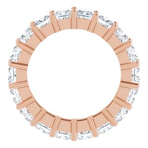 10K Rose Gold 5 CTW Natural Diamond Eternity Band Size 6.75