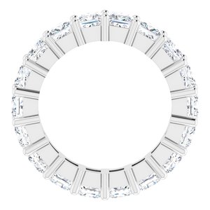 10K White Gold 5 CTW Lab-Grown Diamond Eternity Band Size 6.75