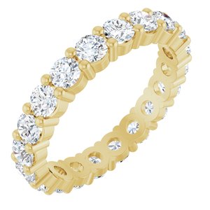 14K Yellow Gold 1 9/10 CTW Lab-Grown Diamond Eternity Band Size 6