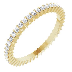 10K Yellow Gold 1/2 CTW Lab-Grown Diamond Eternity Band Size 6.75