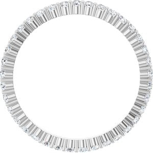 Platinum 7/8 CTW Lab-Grown Diamond Eternity Band Size 7