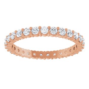 14K Rose Gold 7/8 CTW Lab-Grown Diamond Eternity Band Size 4