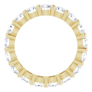 10K Yellow Gold 2 1/2 CTW Lab-Grown Diamond Eternity Band Size 6.25