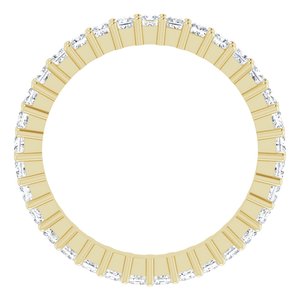 10K Yellow Gold 1 1/6 CTW Natural Diamond Eternity Band Size 6.25