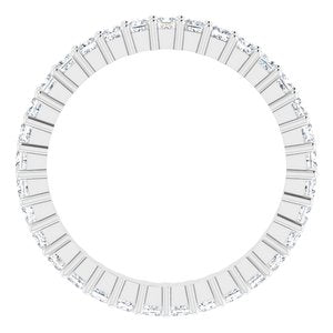 10K White Gold 1 1/6 CTW Lab-Grown Diamond Eternity Band Size 6.25