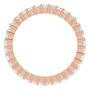 10K Rose Gold 1 1/6 CTW Natural Diamond Eternity Band Size 6.25